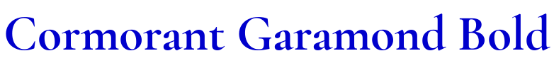 Cormorant Garamond Bold 字体